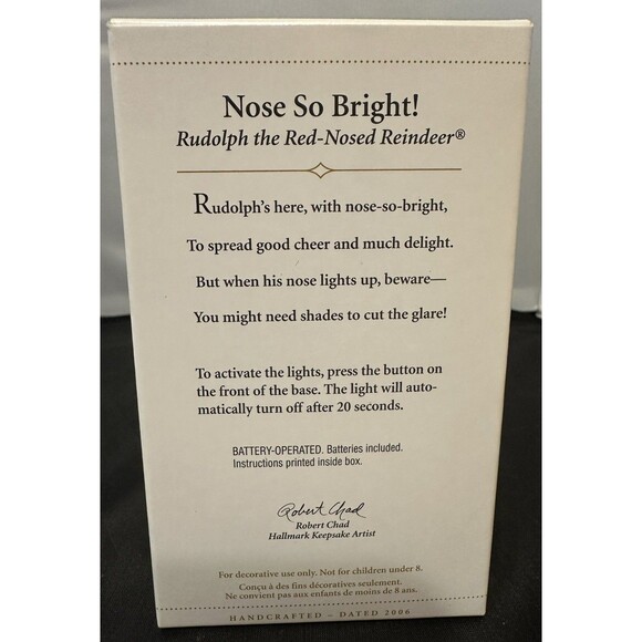 Hallmark Keepsake Nose So Bright Christmas Ornament 2006 Rudolph Reindeer - Picture 2 of 2